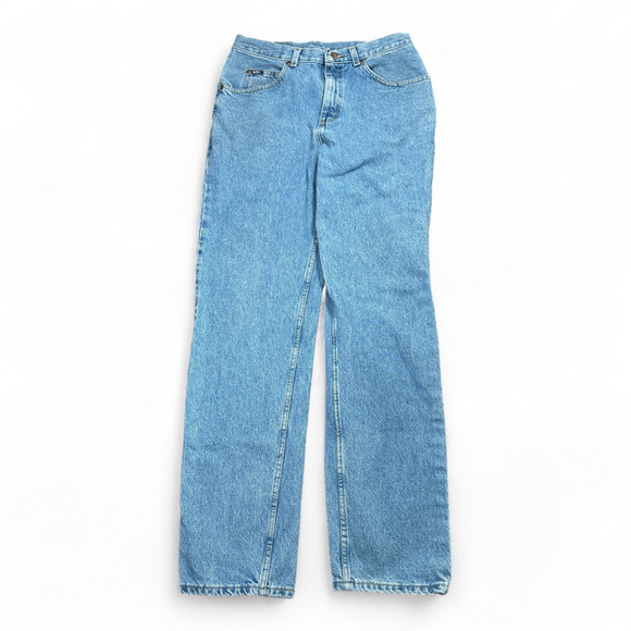 Vintage Lee Jeans Mens 32x34 Blue Relaxed Fit Straight Leg Light Wash Denim 90s - Picture 1 of 9